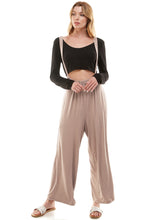 Load image into Gallery viewer, Loose Fit Suspender Pants Overalls Jumpsuits - Light Mocha
