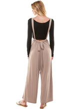 Load image into Gallery viewer, Loose Fit Suspender Pants Overalls Jumpsuits - Light Mocha
