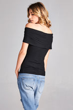 Load image into Gallery viewer, Off Shoulder Solid Top
