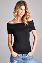 Load image into Gallery viewer, Off Shoulder Solid Top