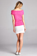 Load image into Gallery viewer, Off Shoulder Solid Top