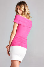 Load image into Gallery viewer, Off Shoulder Solid Top