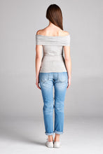 Load image into Gallery viewer, Off Shoulder Solid Top