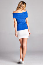 Load image into Gallery viewer, Off Shoulder Solid Top