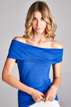 Load image into Gallery viewer, Off Shoulder Solid Top