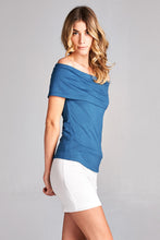 Load image into Gallery viewer, Off Shoulder Solid Top