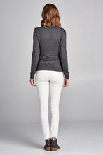 Load image into Gallery viewer, Long Sleeve Mock Neck Top - Charcoal