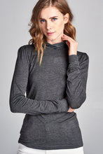 Load image into Gallery viewer, Long Sleeve Mock Neck Top - Charcoal