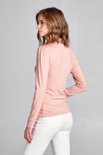 Load image into Gallery viewer, Long Sleeve Mock Neck Top - Dusty Pink