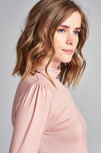 Load image into Gallery viewer, Long Sleeve Mock Neck Top - Dusty Pink