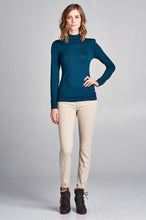 Load image into Gallery viewer, Long Sleeve Mock Neck Top - Hunter Green