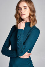 Load image into Gallery viewer, Long Sleeve Mock Neck Top - Hunter Green