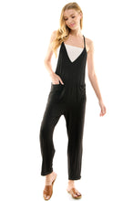 Load image into Gallery viewer, Loose Fit Spaghetti Strap Fold Over Hem Jumpsuit

