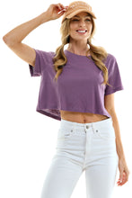 Load image into Gallery viewer, Boxy Cotton Crop T-Shirts
