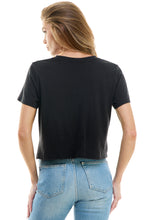 Load image into Gallery viewer, Twisted Front Crop T Shirt
