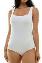 Load image into Gallery viewer, Square Neck Tank Bodysuit - Ivory
