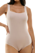 Load image into Gallery viewer, Square Neck Tank Bodysuit - Sand
