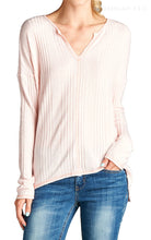 Load image into Gallery viewer, Ribbed Loose Fit Shirt - Pink
