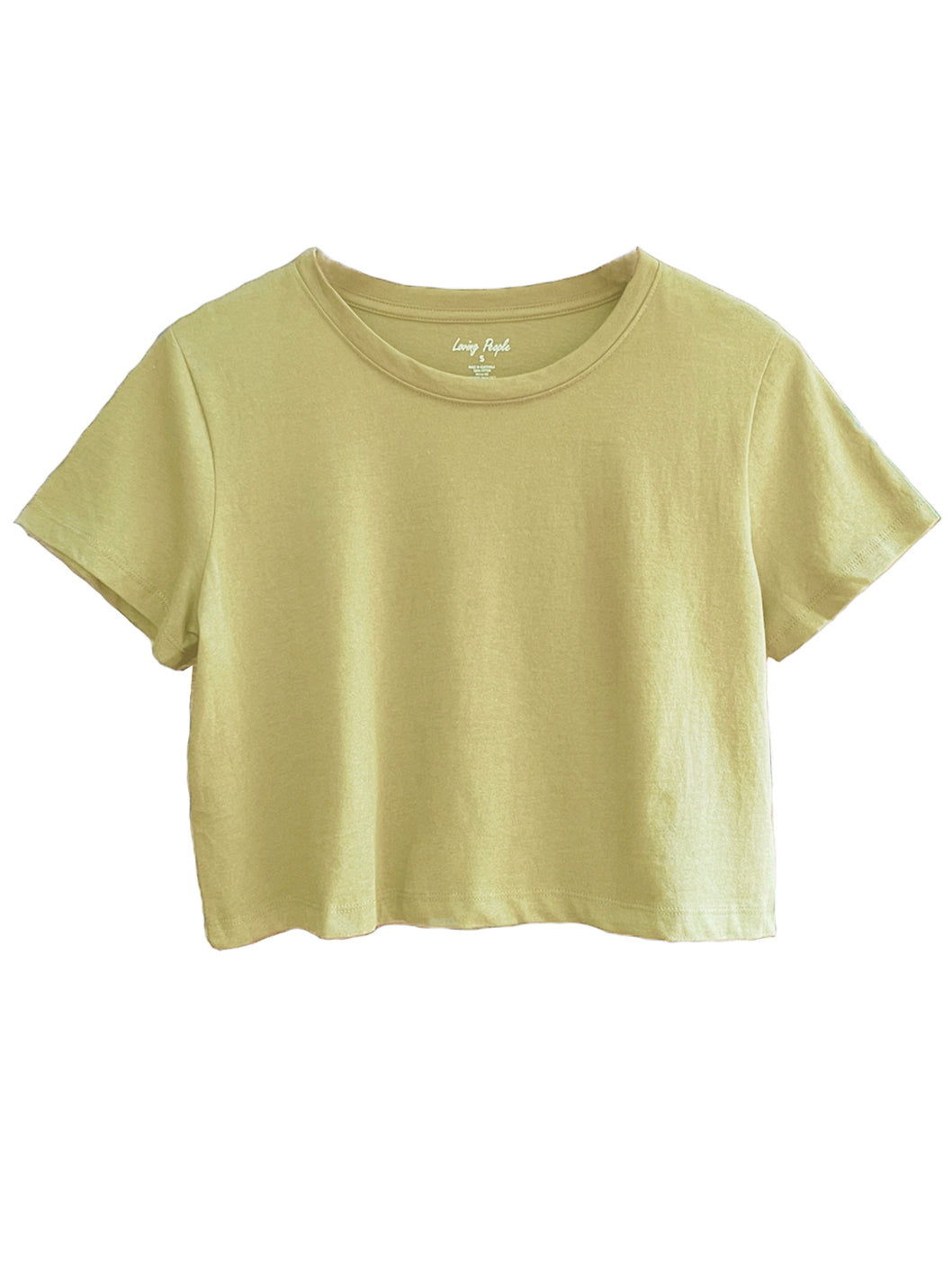 Premium Crop Tee - Sand