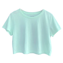 Load image into Gallery viewer, Premium Crop Tee - Sky
