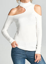 Load image into Gallery viewer, Cold Shoulder Ribbed Top

