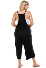 Load image into Gallery viewer, PLUS SIZE Loose Fit V Neck Capri Jumpsuits
