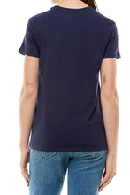 Load image into Gallery viewer, Crew Neck Short Sleeve Tee Shirt | Navy
