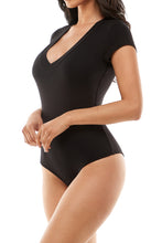 Load image into Gallery viewer, Double Layered Bodysuit - Black
