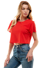 Load image into Gallery viewer, Cotton Crop Top | Red
