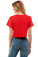 Load image into Gallery viewer, Cotton Crop Top | Red
