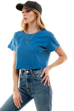 Load image into Gallery viewer, Cotton Crop Top | Teal

