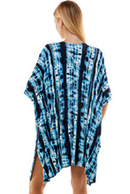 Load image into Gallery viewer, Tie Dye Kimono Cardigan Cover Up - Navy/Denim
