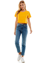 Load image into Gallery viewer, Cotton Crop Top | Dark Yellow
