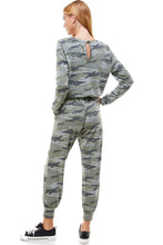 Load image into Gallery viewer, Camo French Terry Jumpsuit
