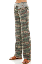 Load image into Gallery viewer, French Terry Lounge Pants - Green/Brown
