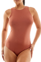 Load image into Gallery viewer, Double Layered Tank Leotard - Cinnamon
