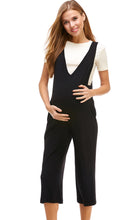 Load image into Gallery viewer, Maternity Loose Fit V Neck Sleeveless Capri Jumpsuit
