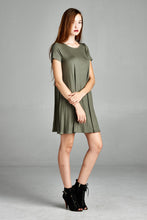 Load image into Gallery viewer, Short Sleeve Flared Dress
