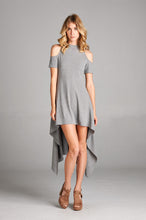 Load image into Gallery viewer, Ribbed High Low Hem Dress
