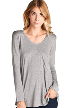 Load image into Gallery viewer, Long Sleeve Loose Fit Top - Heather Gray
