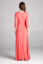 Load image into Gallery viewer, Deep V Neck Surplice Maxi Dress
