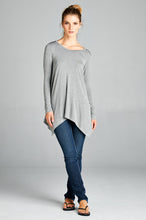 Load image into Gallery viewer, Long Sleeve Asymmetrical Tunic
