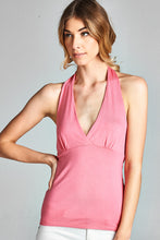 Load image into Gallery viewer, Halter Neck Tank Top -Coral
